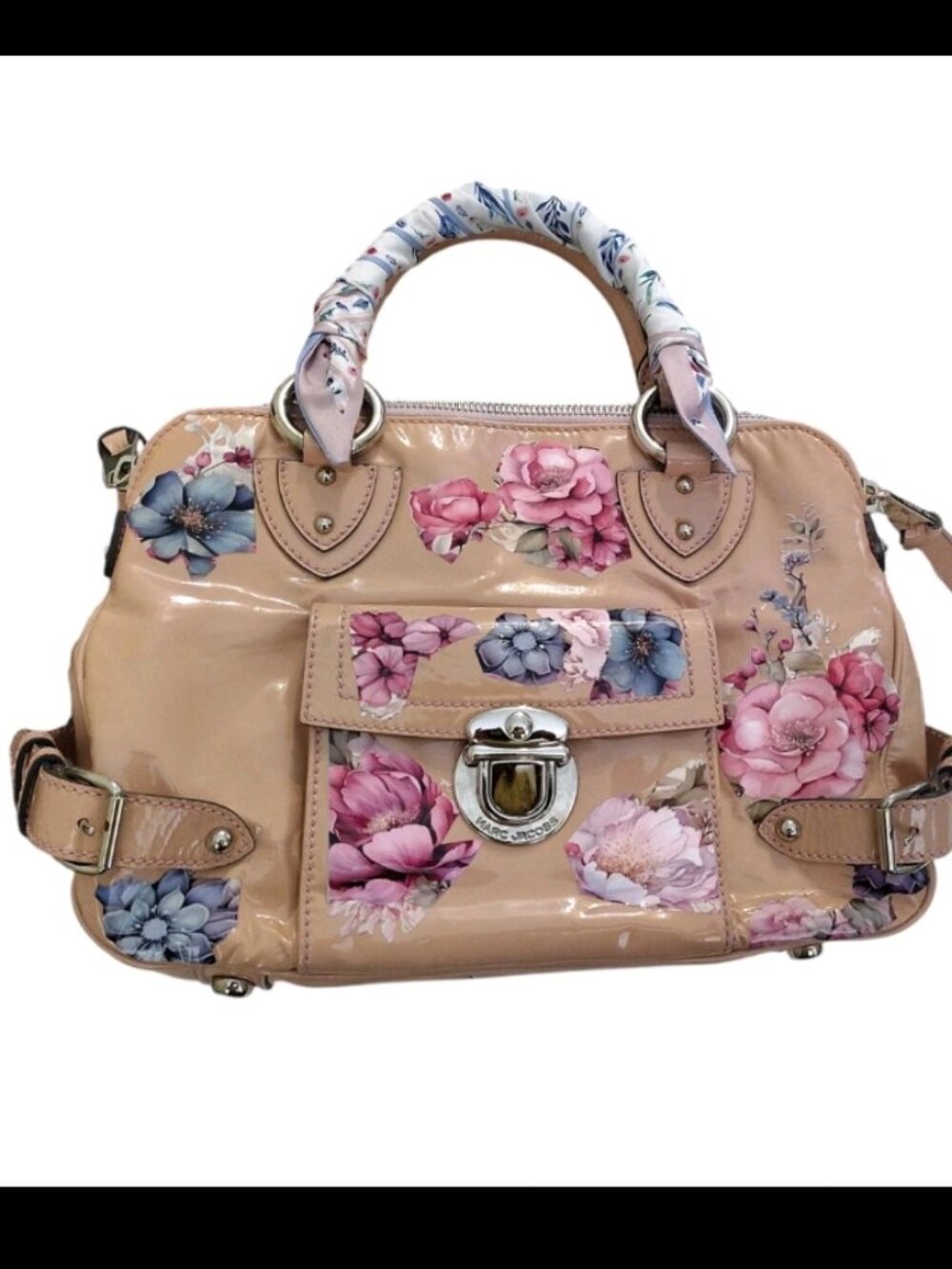 Marc Jacobs vintage patent leather floral bag